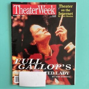 Mary Louise Wilson Full Gallop Theater Week Magazine Oct 21 1996 Label Attached